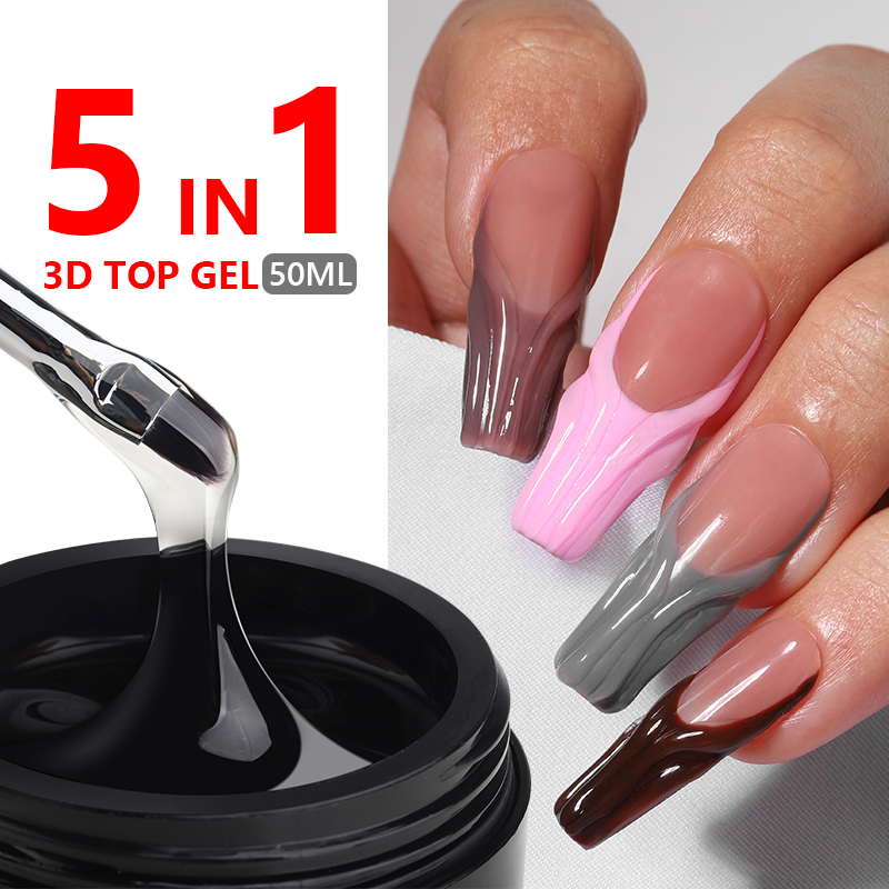 Cucumber Cooling Gel - MSHARE 3D Top Coat Gel 50Ml