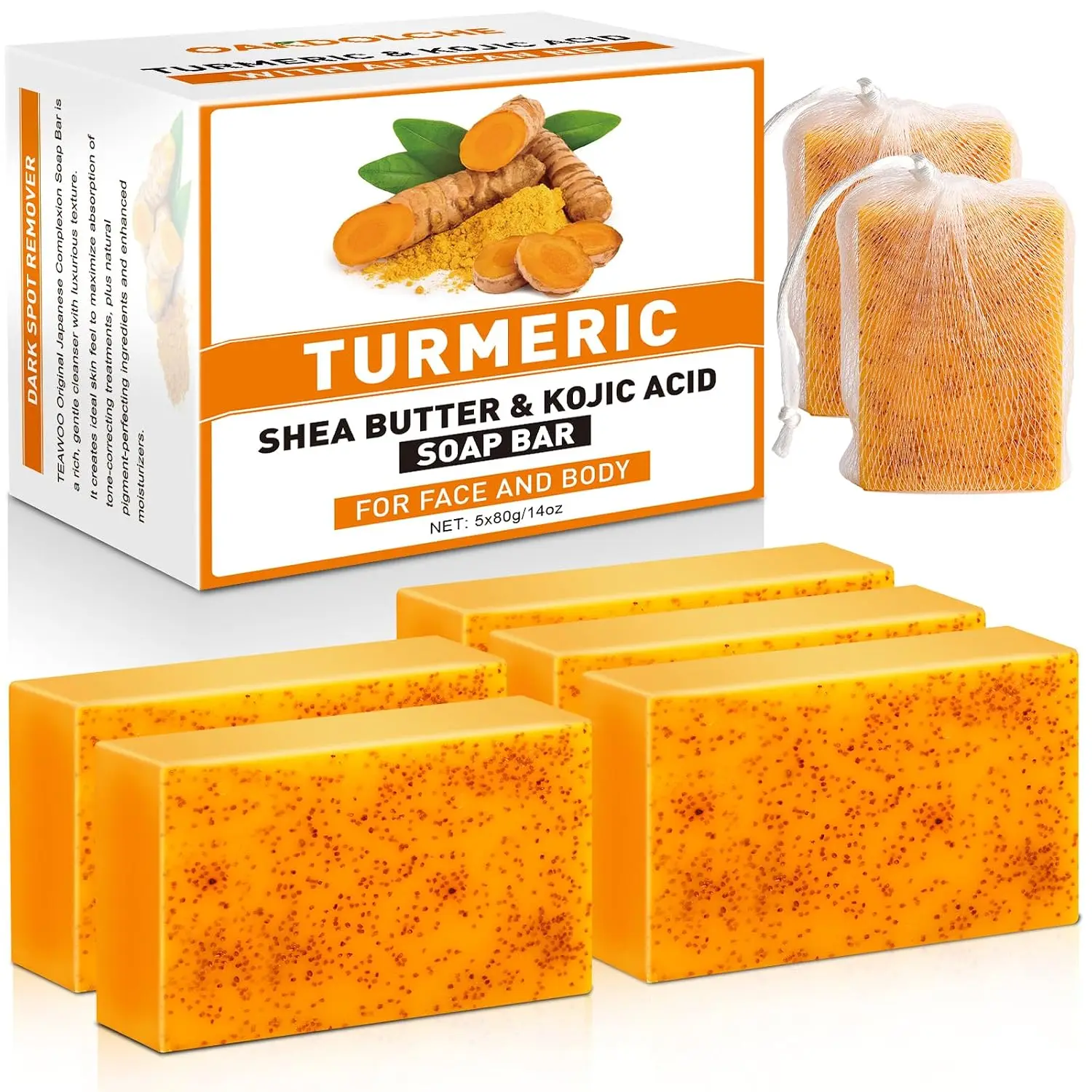 Kojic Acid Soap - 4 Batang Sabun Kunyit Asam Kojic