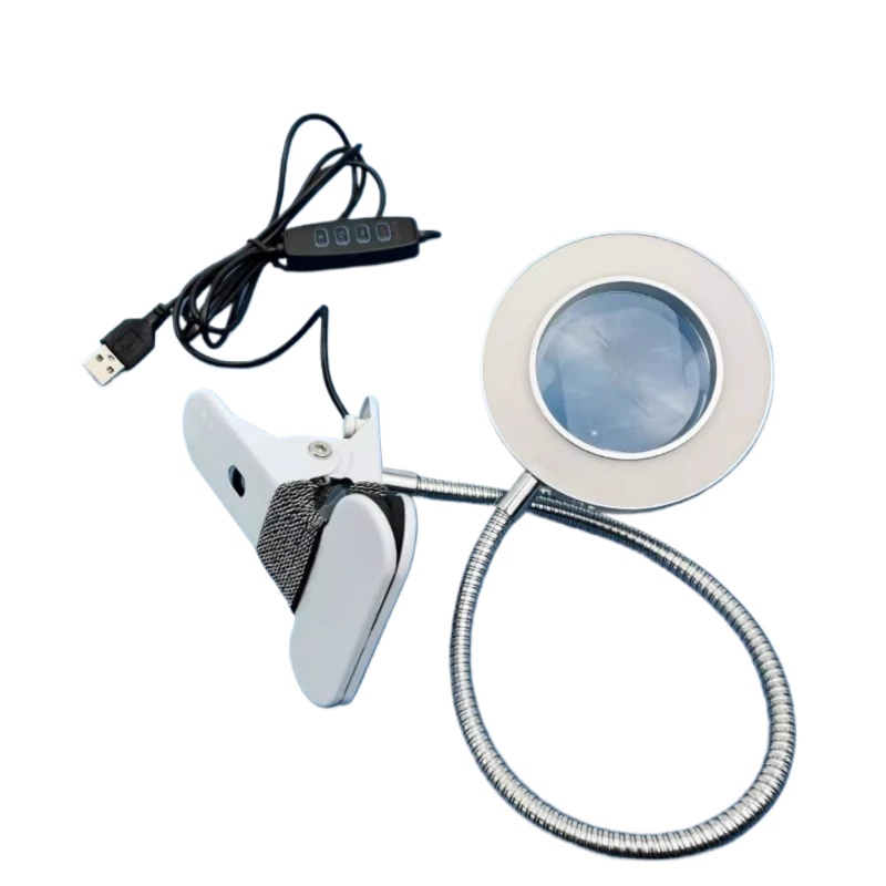 Skincare X Beauty - Lampu LED Kaca Pembesar 10X Leher