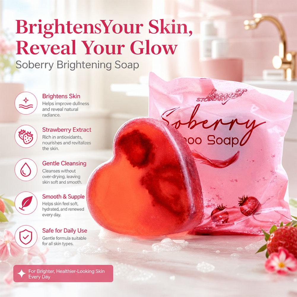 Sabun Mandi Beraroma Stroberi  - Skincare Whitening ulasan dan harga