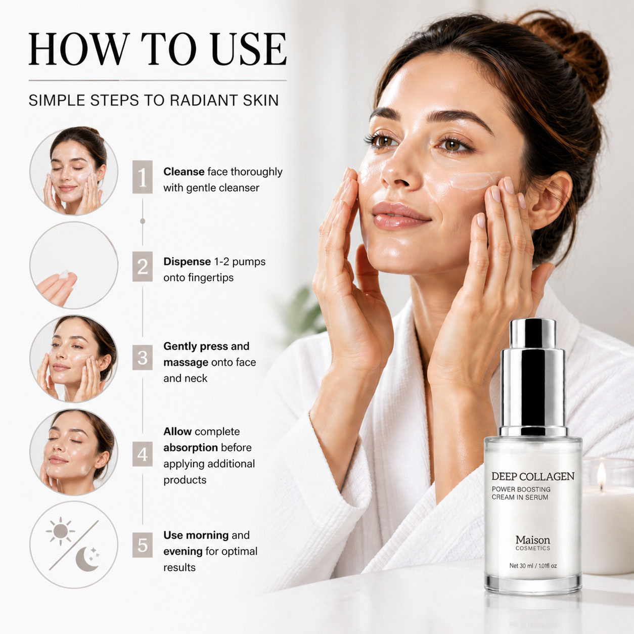 Serum Kolagen Dalam, Serum Wan - Skincare Skintific ulasan dan harga