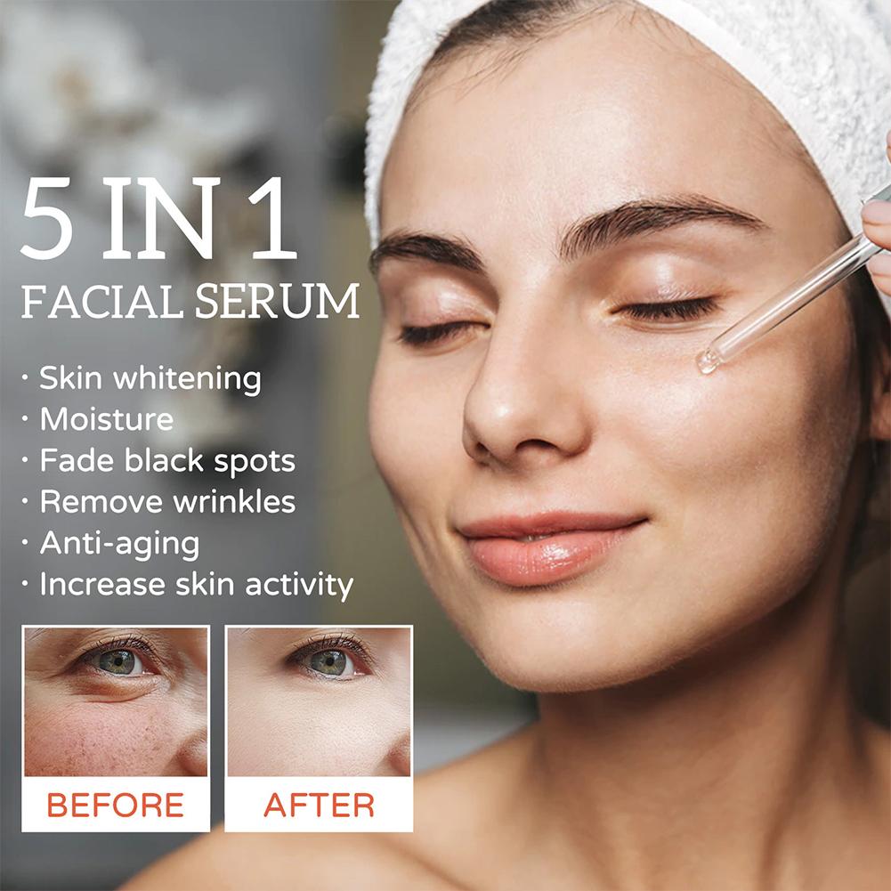 Serum Wajah 30ml 5 In 1, hidra - Ferulic Acid Serum ulasan dan harga