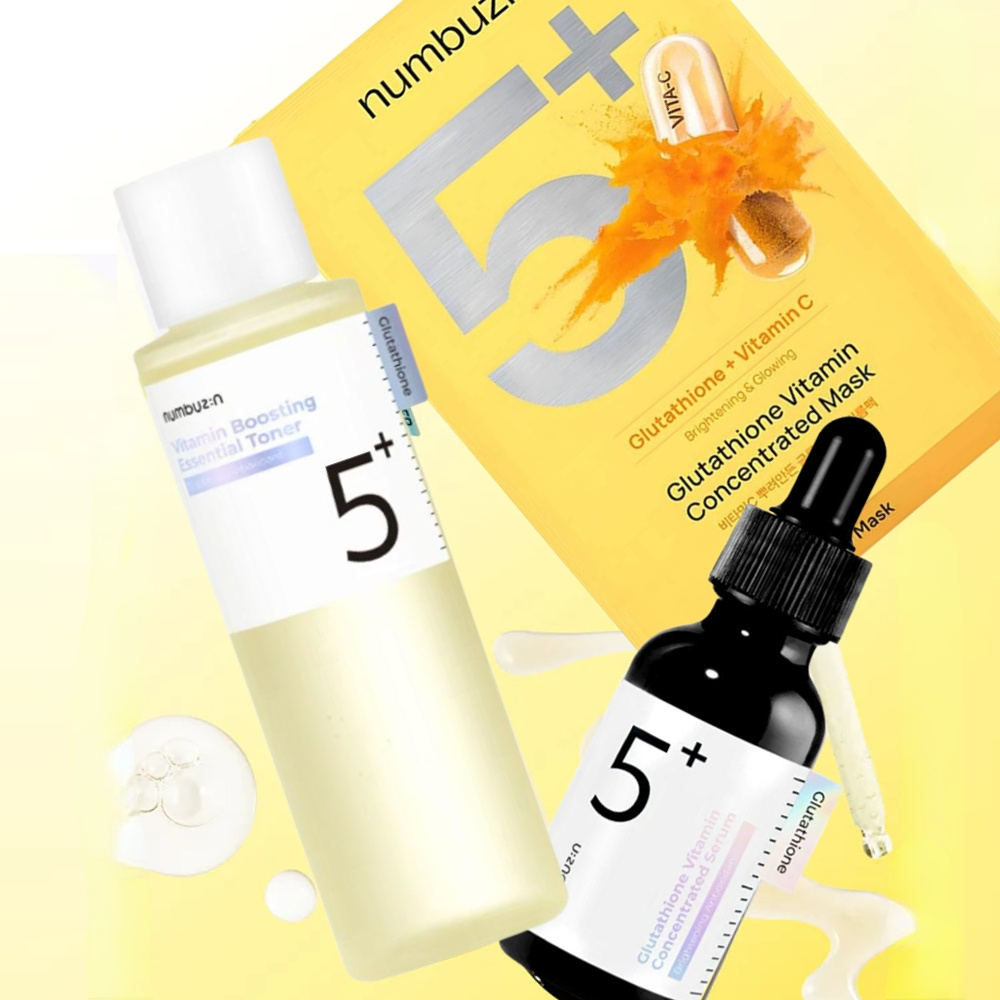 Numbuzin No.5+ Glutathione Vit - Ferulic Acid Serum ulasan dan harga