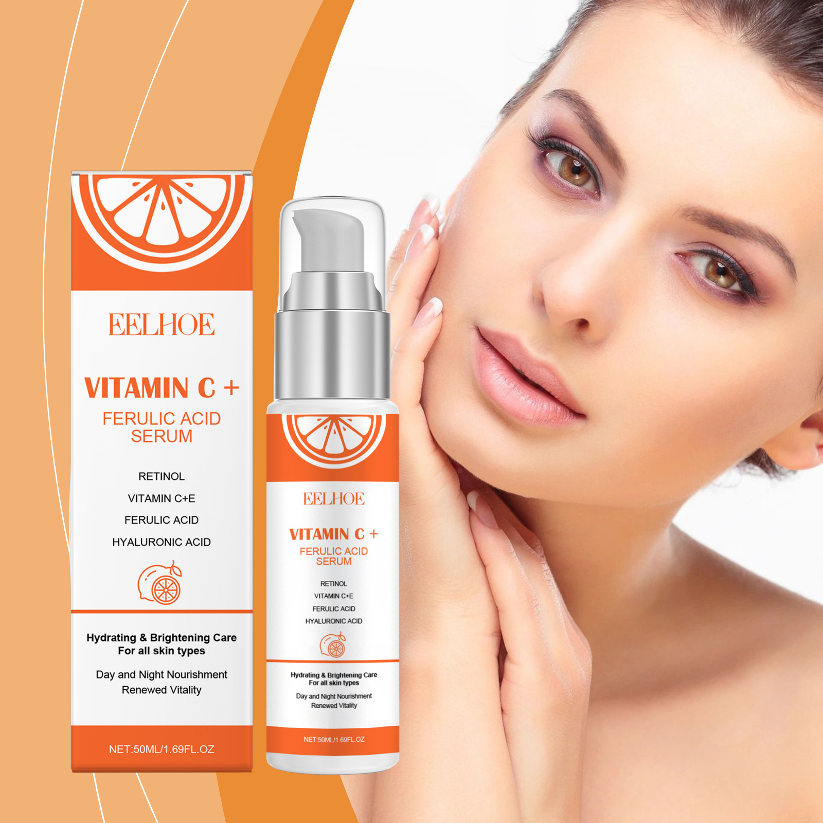 EELHOE Serum Vitamin C E, asam - Ferulic Acid Serum ulasan dan harga